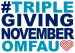 triple giving NOVEMBER OMFAU stacked new heart Triple Giving November logo for OMF Australia