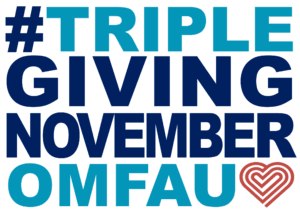 Triple Giving November logo for OMF Australia